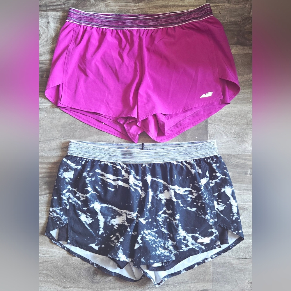 Avia Pink and Black Athletic Shorts